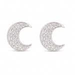 Load image into Gallery viewer, Moon | Crescent Shaped Silver Earring

