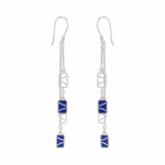 Load image into Gallery viewer, MIRELLE | Triple Rectangular Drop Earrings
