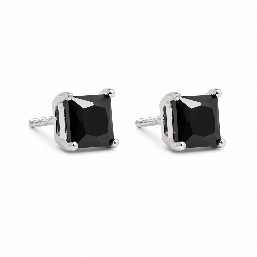 Mukul | Classic Square Stone Studs