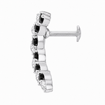 Load image into Gallery viewer, Manika | Curved Vine Stone Earrings
