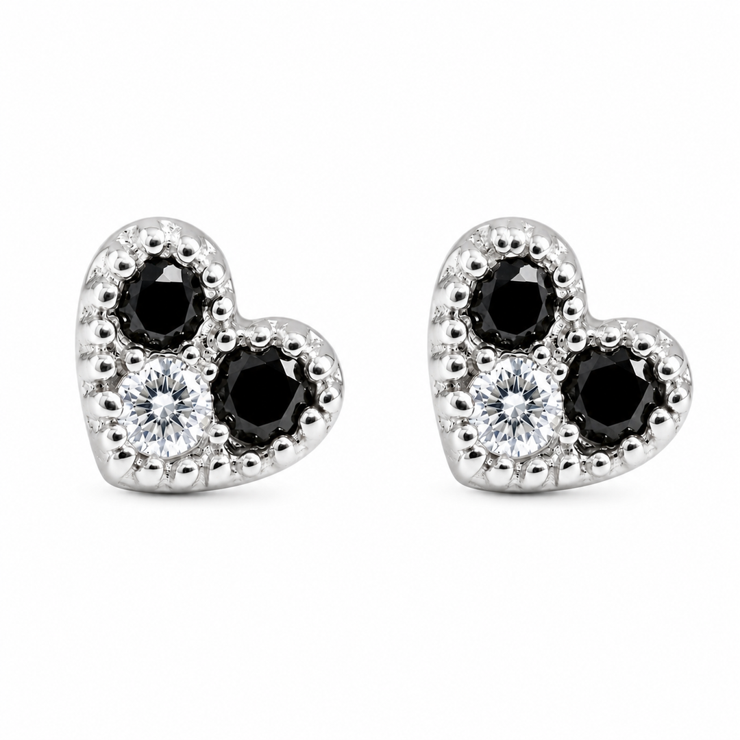Maia | Heart Stone Earrings