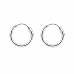 Load image into Gallery viewer, Moksha | Classic Silver Hoop Earrings | 18mm
