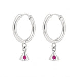 Load image into Gallery viewer, Mita | Minimalist Hoop Drop Earrings
