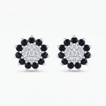 Load image into Gallery viewer, Meena | Two-Tone Floral Halo Earrings
