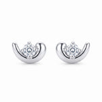 Load image into Gallery viewer, MOONLIGHT | Crescent Stone Earrings
