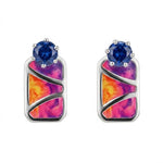 Load image into Gallery viewer, Mali | Geometric Colour-Block Earrings
