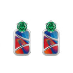 Load image into Gallery viewer, Mali | Geometric Colour-Block Earrings
