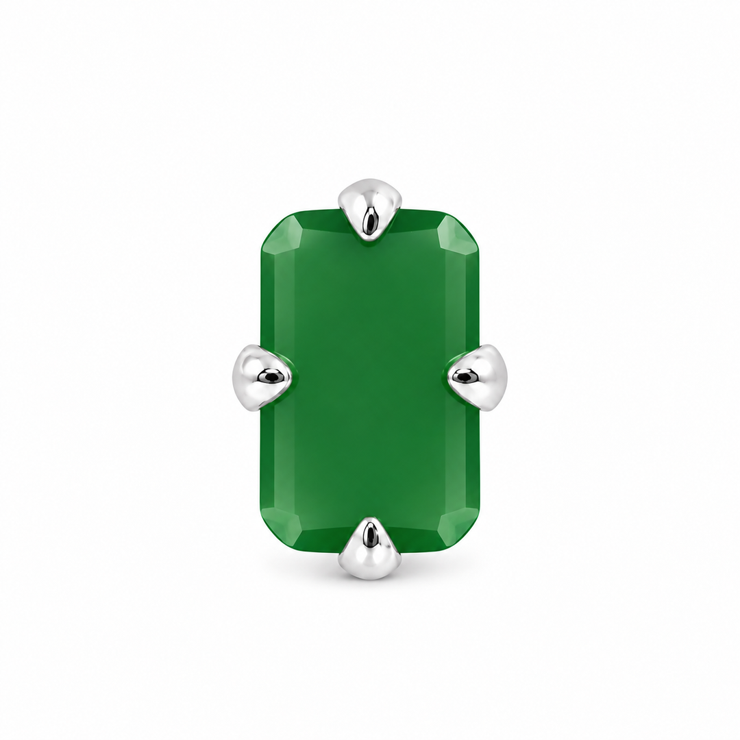 MELORA | RECTANGLE SHAPED SILVER NOSE PIN