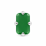 Load image into Gallery viewer, MELORA | RECTANGLE SHAPED SILVER NOSE PIN
