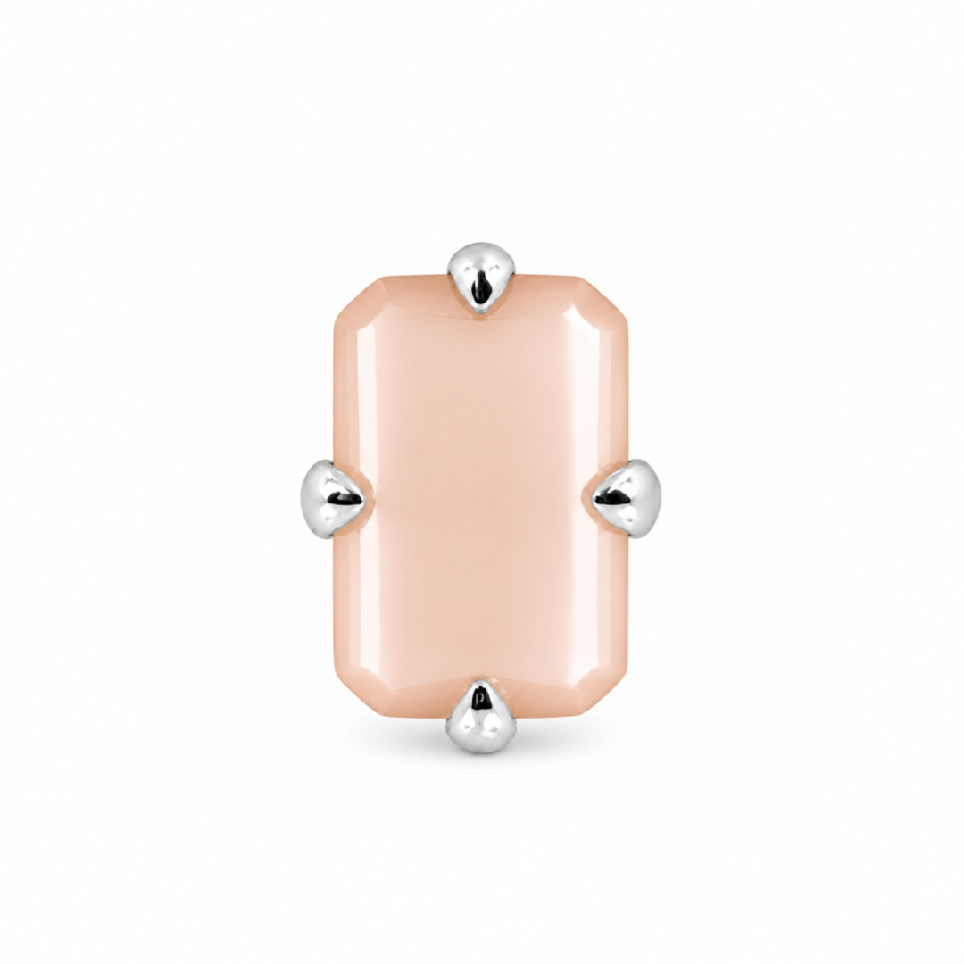 MELORA | RECTANGLE SHAPED SILVER NOSE PIN