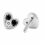Load image into Gallery viewer, Maia | Heart Stone Earrings
