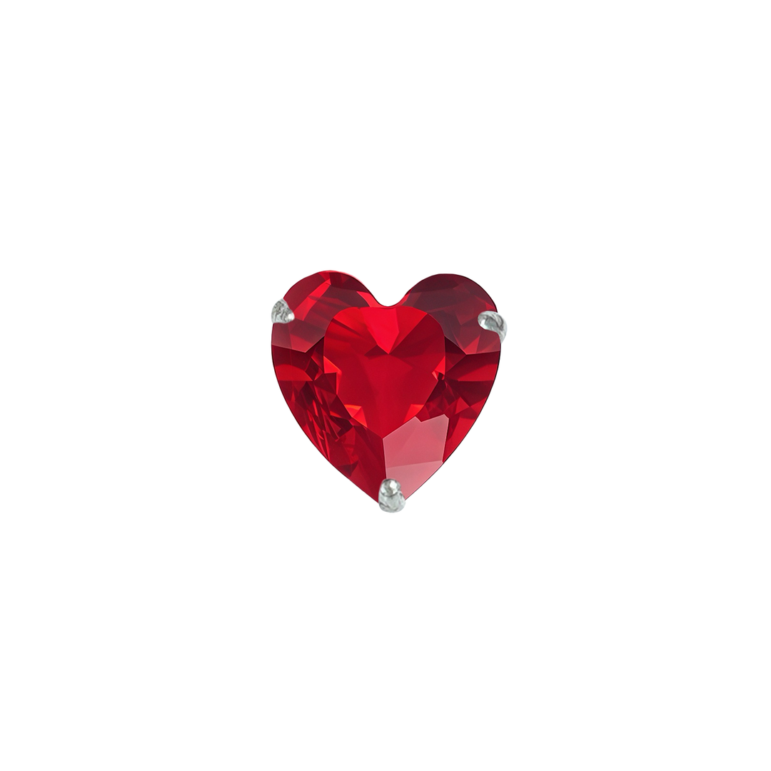 Madira | Heart Shaped Silver Nosepin