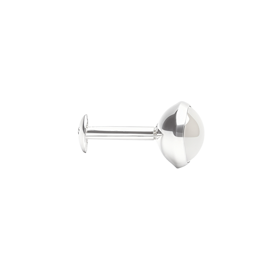 Katori Moti | Round Shaped Silver Nose Pin