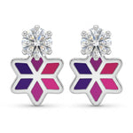 Load image into Gallery viewer, Minal | Geometric Floral Laser Earrings

