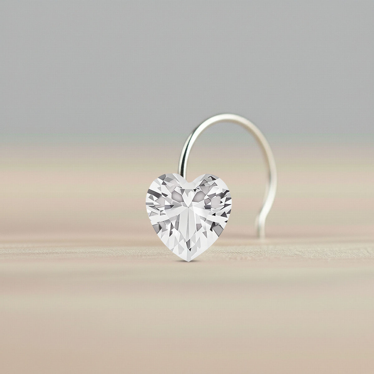 Mynah nose stud white