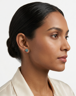 Load image into Gallery viewer, Mukt | Pearl Silver Earrings 8mm
