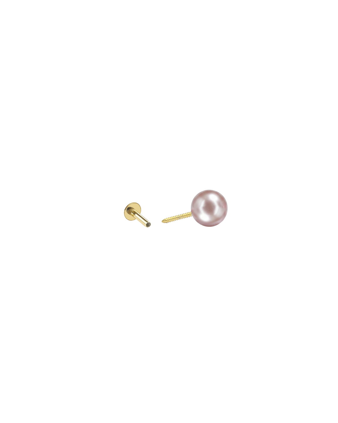 Mukt | Pearl Silver Earrings 6mm | Kids/2nd Stud Screw