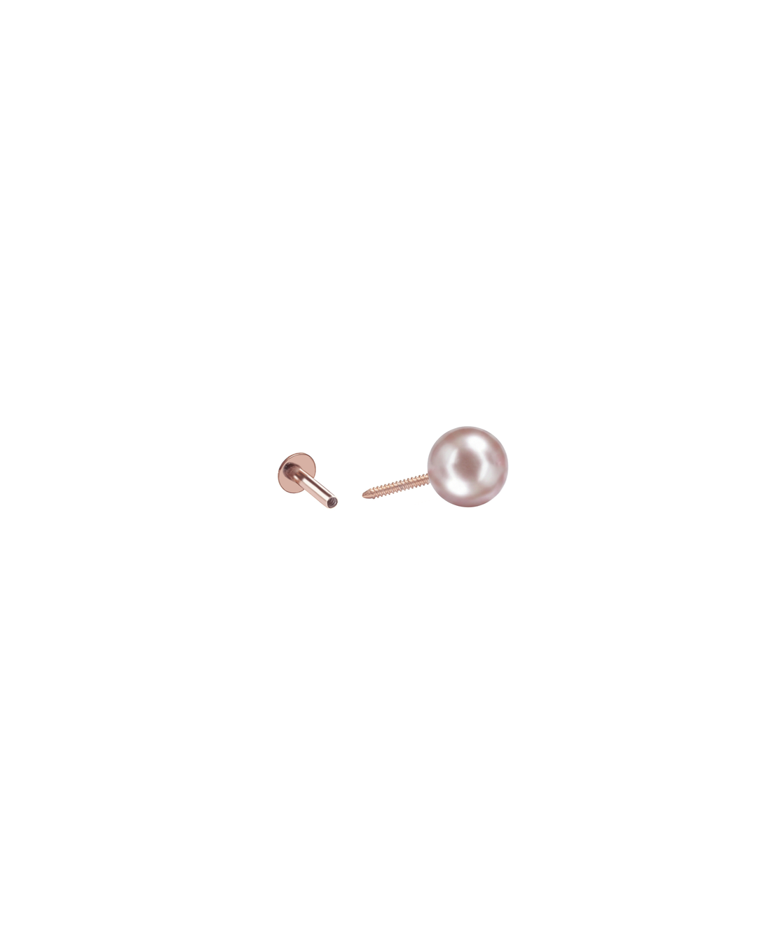 Mukt | Pearl Silver Earrings 6mm | Kids/2nd Stud Screw