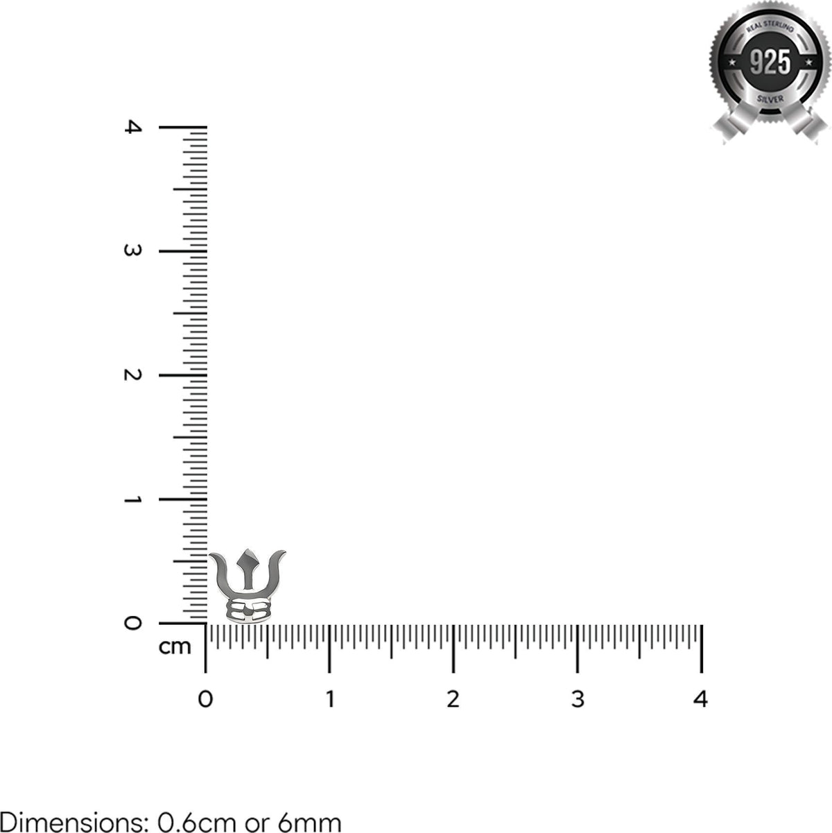 Mynah nose stud silver