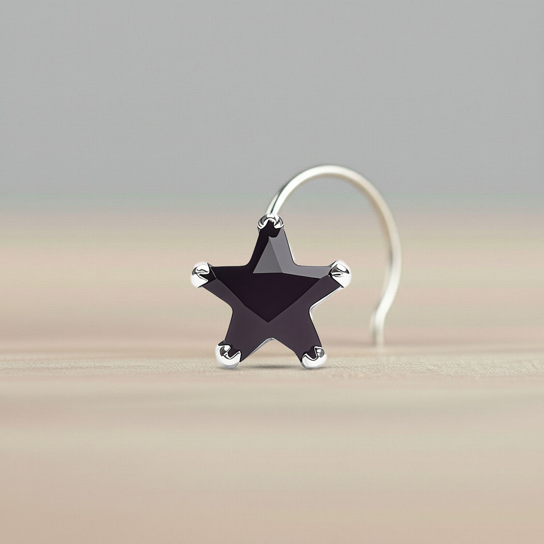 MYNAH Nose Stud Black