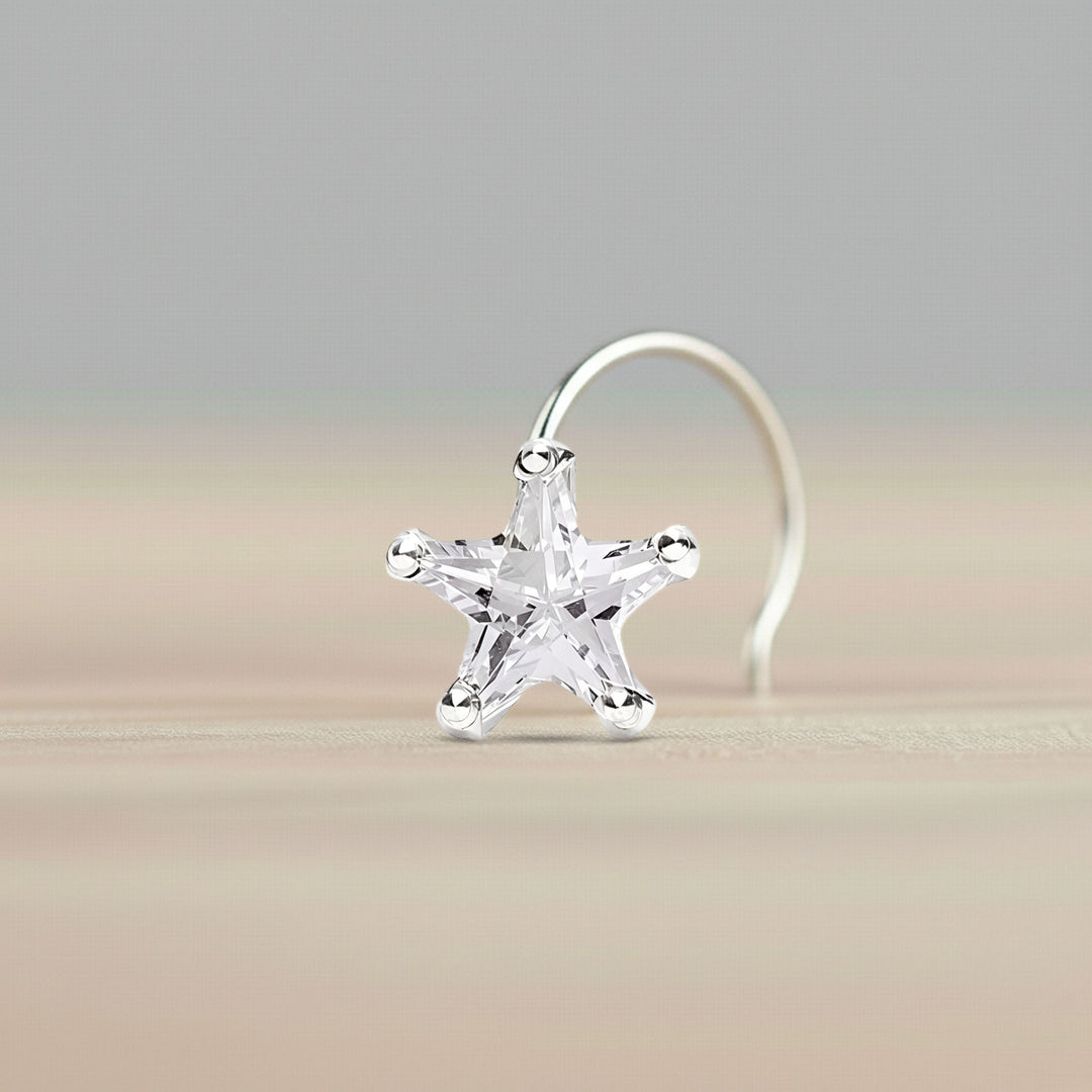MYNAH Nose Stud White