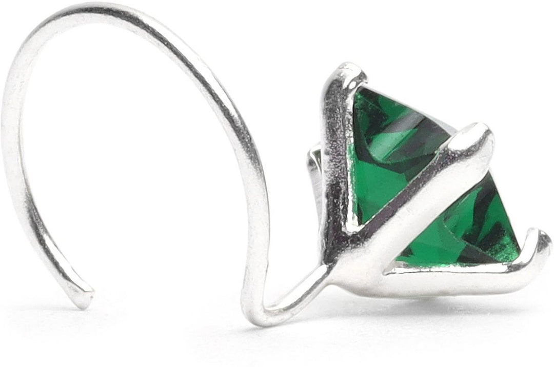 MYNAH Nose Stud Green