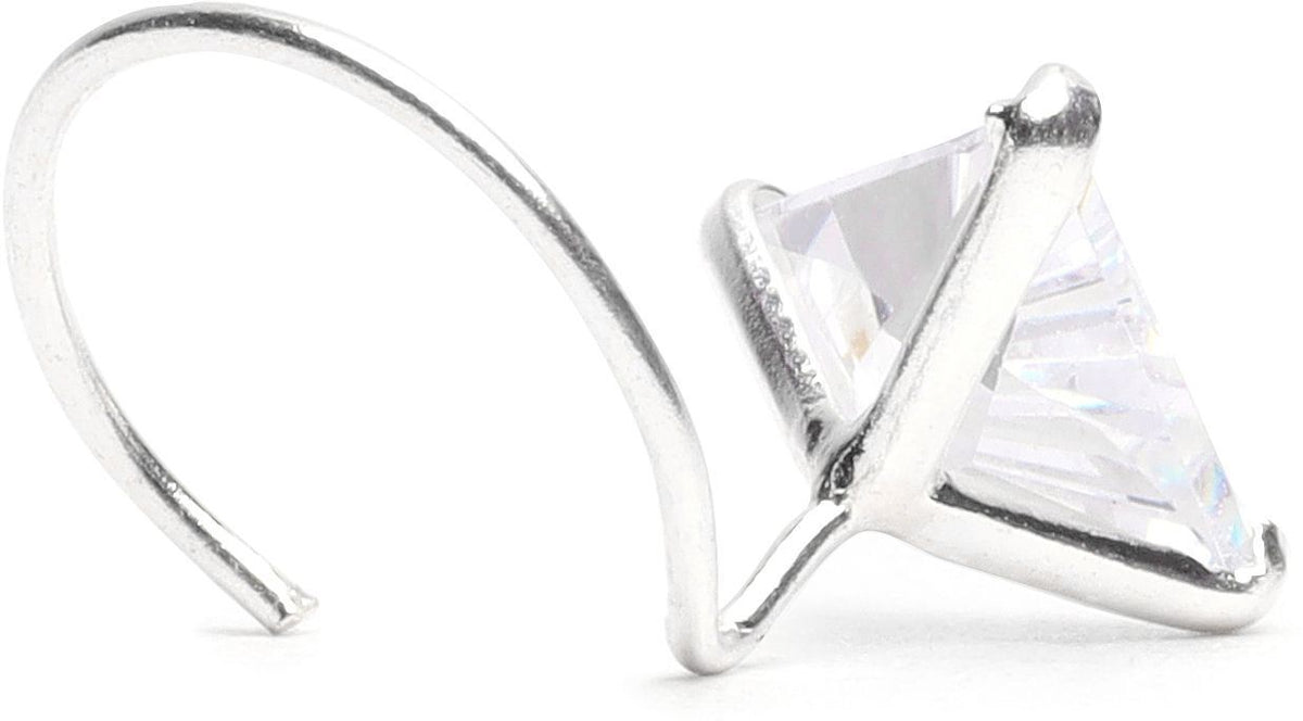 Mynah nose stud white