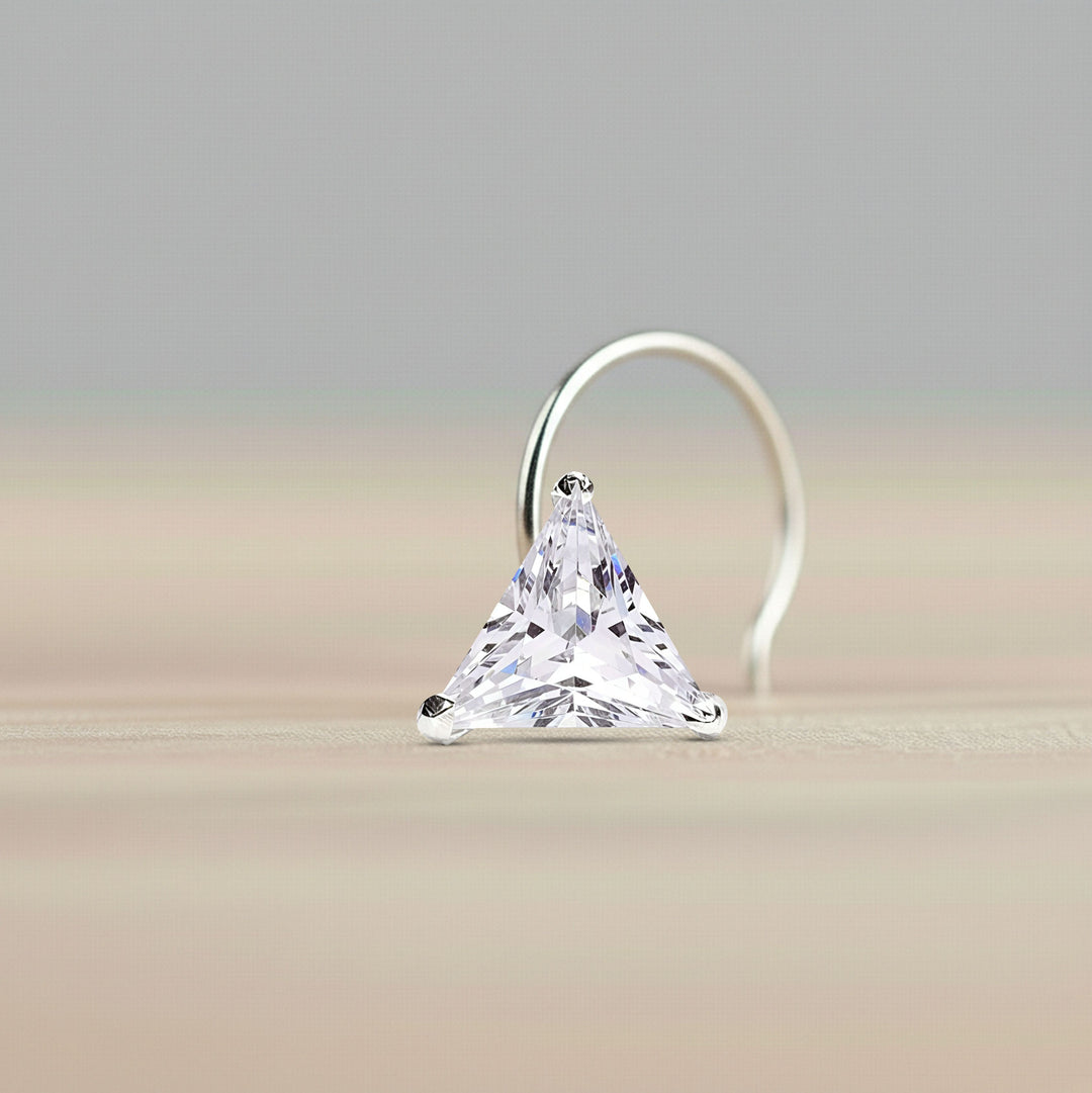 MYNAH Nose Stud White