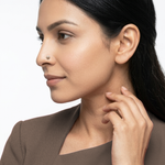 Load image into Gallery viewer, Katori Moti | Round Shaped Silver Nose Pin
