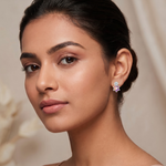 Load image into Gallery viewer, Minal | Geometric Floral Laser Earrings
