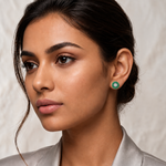 Load image into Gallery viewer, Maitri | 37-Stone Round Cluster Earrings
