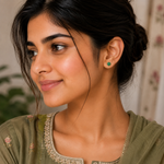 Load image into Gallery viewer, Malini | 9-Stone Flower Shaped Earrings
