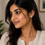 Load image into Gallery viewer, Malini | 9-Stone Flower Shaped Earrings
