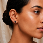 Load image into Gallery viewer, Manya | 7-Stone Flower Shaped Earrings
