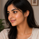 Load image into Gallery viewer, Malini | 9-Stone Flower Shaped Earrings
