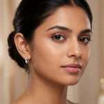 Load image into Gallery viewer, Mehek | Diamond-Cut Silver Hoop Earrings | 13mm
