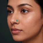 Load image into Gallery viewer, Mitali |  9-Stone Square Nose Pin

