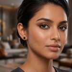 Load image into Gallery viewer, Mukul | Classic Square Stone Studs
