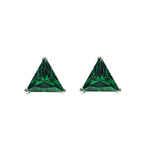 Load image into Gallery viewer, Mithi | Triangle Shaped Silver Earrings
