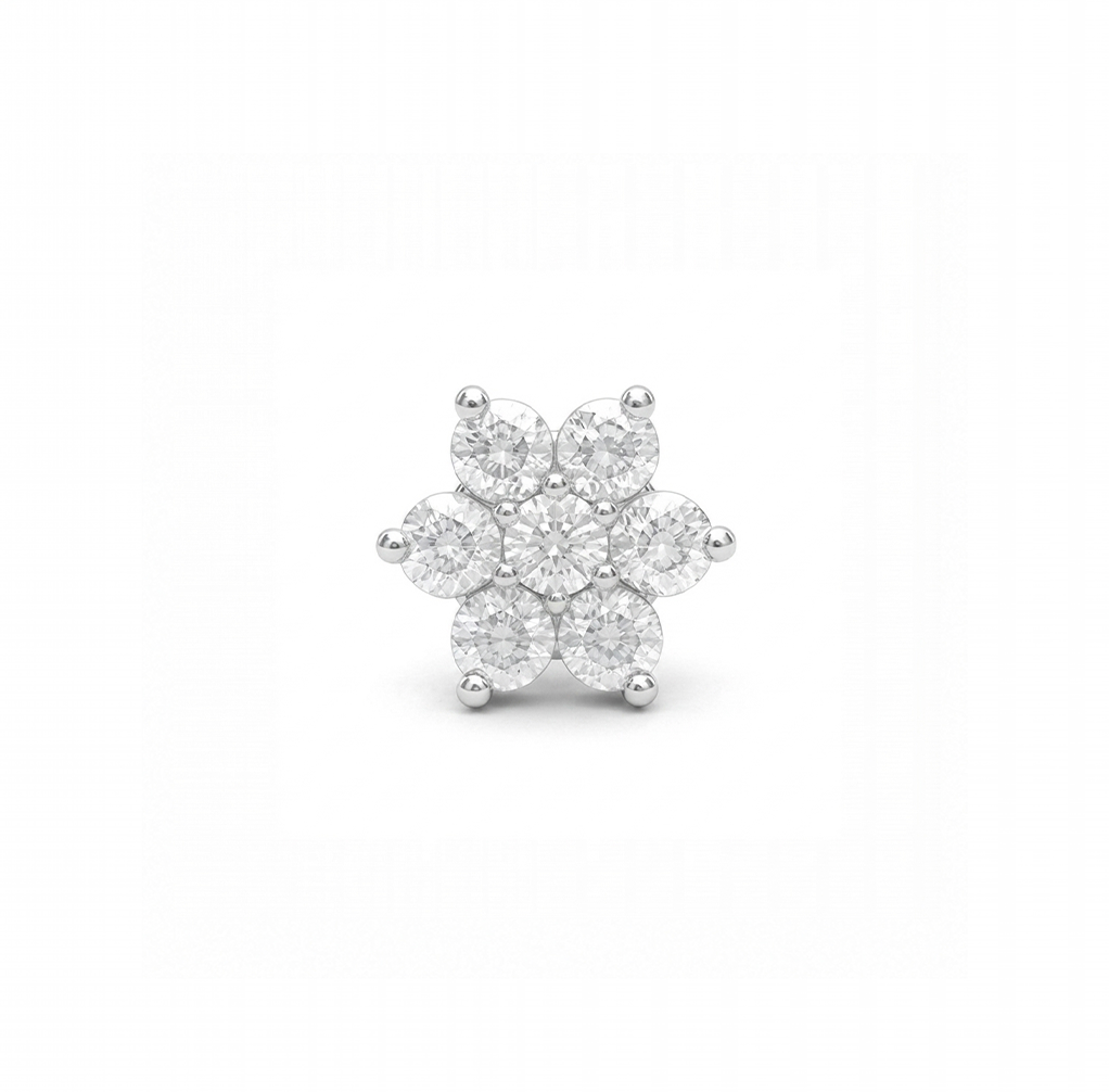 Manya | 7-Stone Silver Nosepin