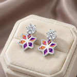 Load image into Gallery viewer, Minal | Geometric Floral Laser Earrings

