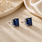 Load image into Gallery viewer, Mukul | Classic Square Stone Studs
