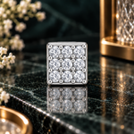 Load image into Gallery viewer, Mitali |  9-Stone Square Nose Pin
