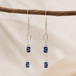 Load image into Gallery viewer, MIRELLE | Triple Rectangular Drop Earrings
