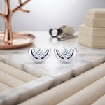 Load image into Gallery viewer, MOONLIGHT | Crescent Stone Earrings
