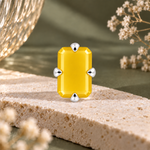 Load image into Gallery viewer, MELORA | RECTANGLE SHAPED SILVER NOSE PIN
