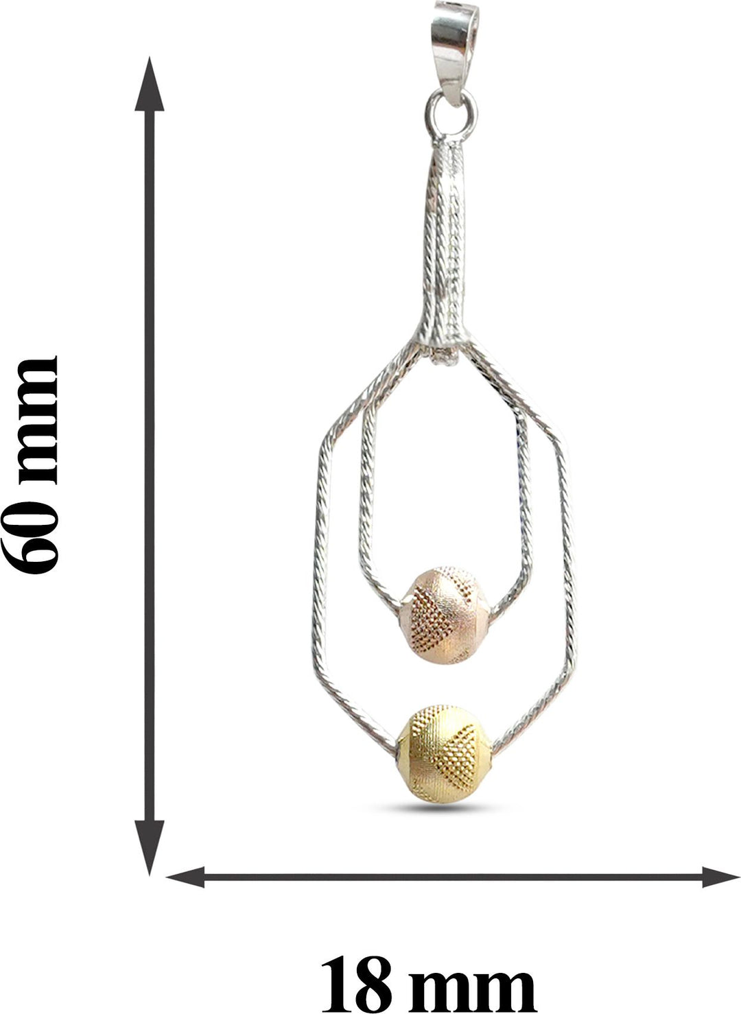 MYNAH Hexagon Pendant - Gold Plating | Sterling Silver | MavekH001