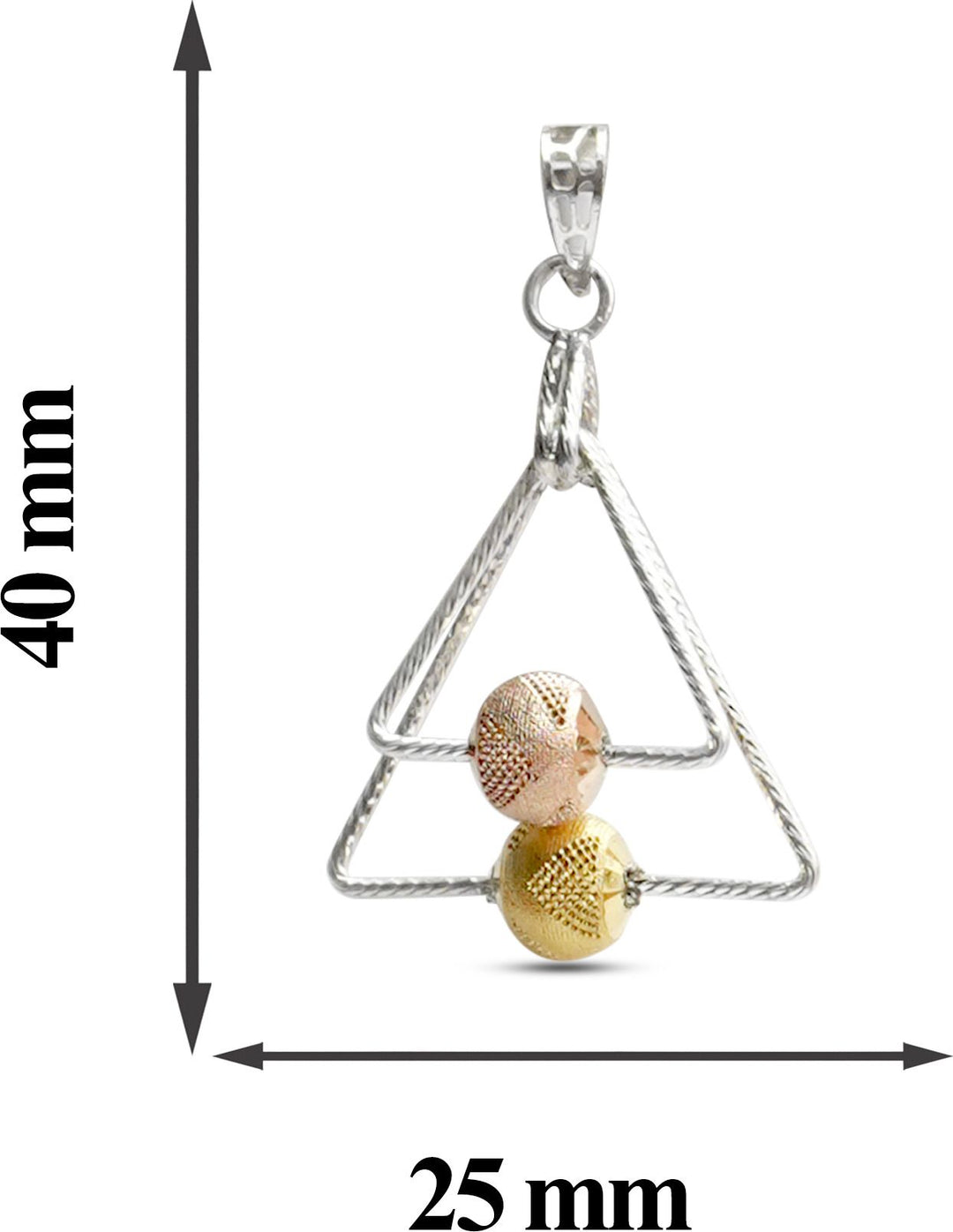 MYNAH Triangle Pendant - Gold Plating | Sterling Silver | MeruST001