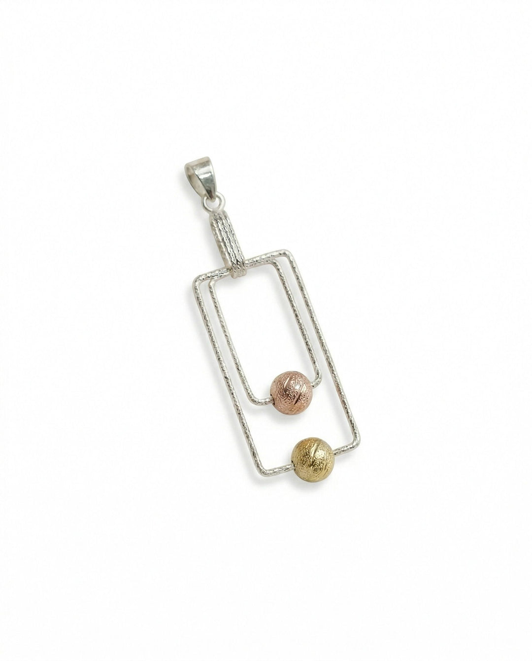 MYNAH Square Pendant - Gold Plating | Sterling Silver | MihiraR001
