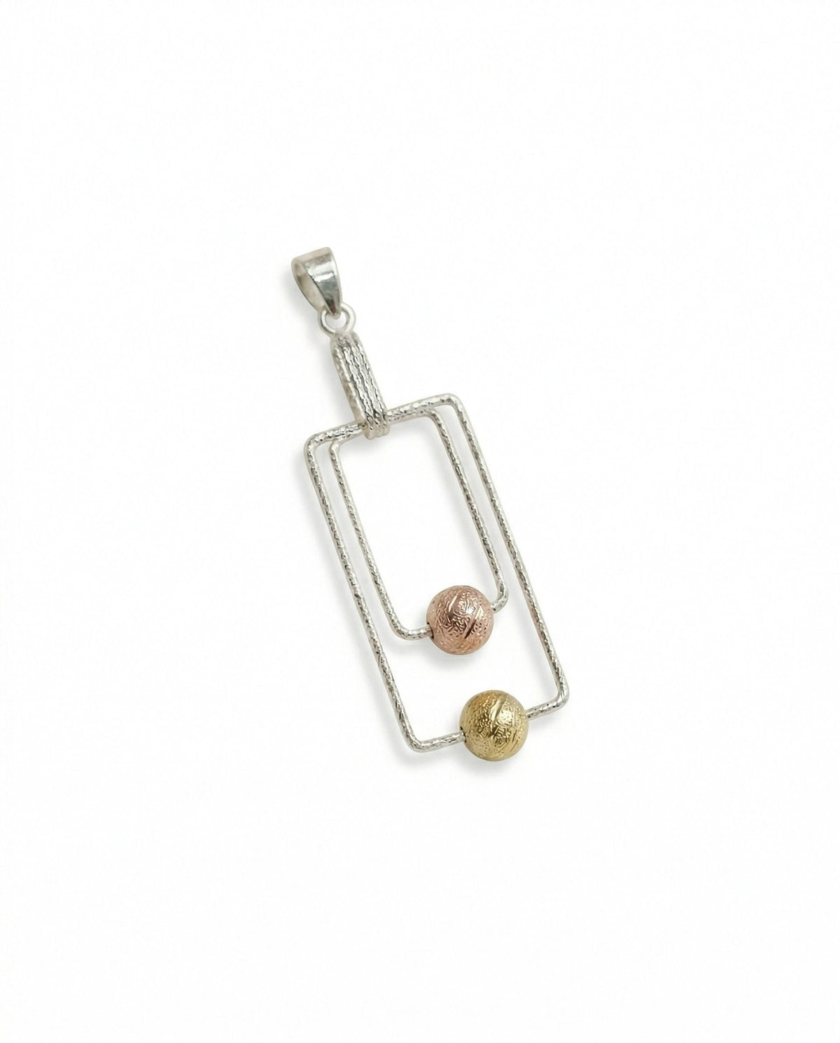 Mynah square pendant   gold plating | sterling silver | mihirar001